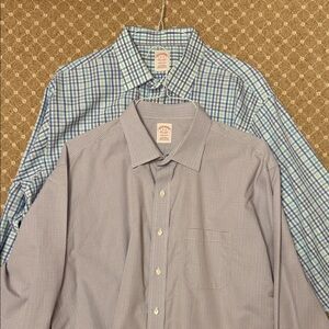SET OF 2 Brooks Brothers Madison Button Downs